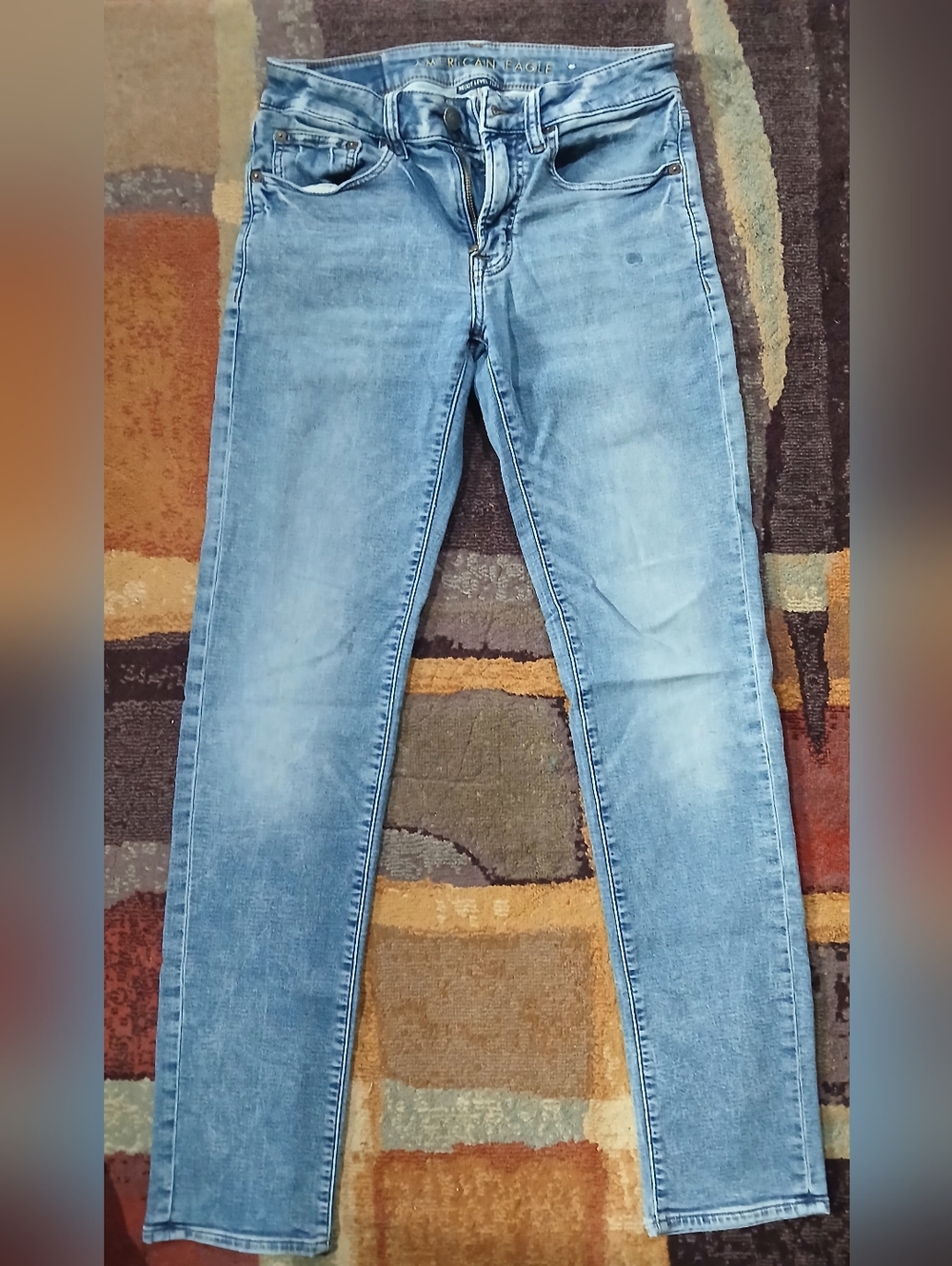 American Eagle Outfitters Faded Blue Denim Jeans